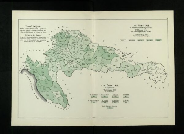 Šume 1914. po upravnim kotarima i gradovima