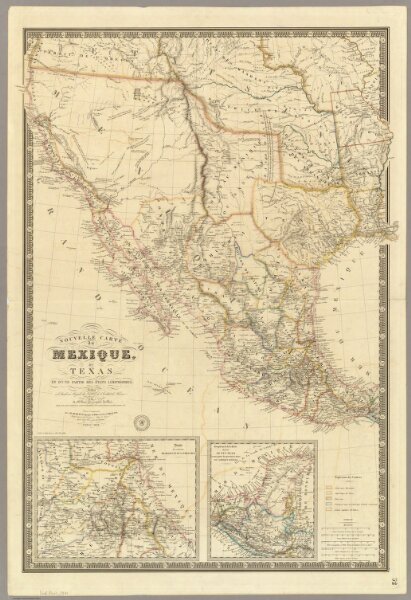 Nouvelle Carte du Mexique, Du Texas.