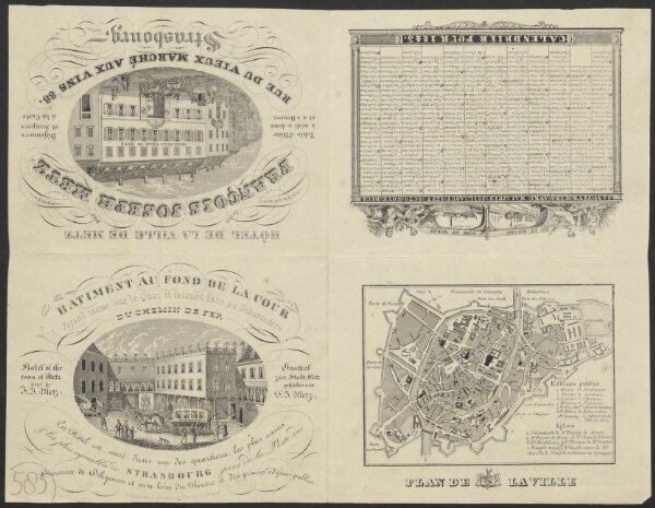 Plan de la ville [de Strassbourg]