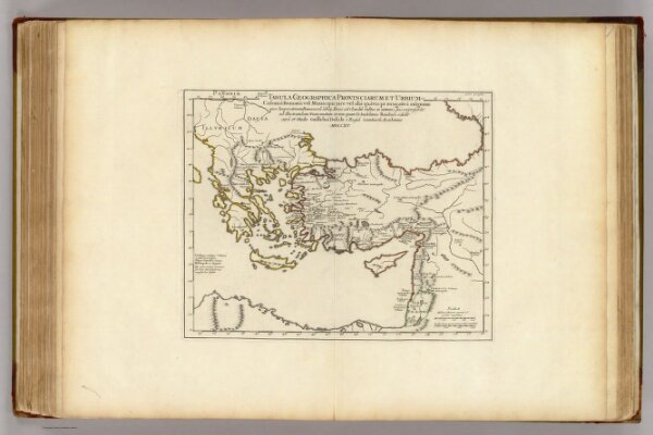 Colonia Romana, Tabula Geographica Provinciarum et Urbium.