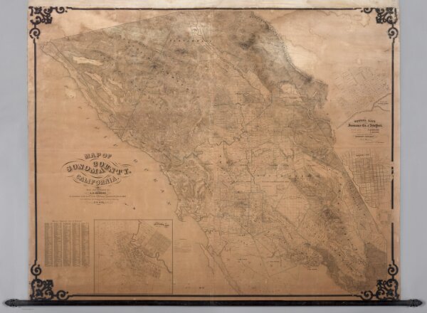Map Of Sonoma County California.