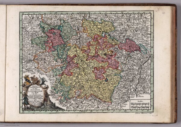 Mappa Geographica, in qua Ducatus Lotharingiae Et Bar ut et Episcopatuum Metens