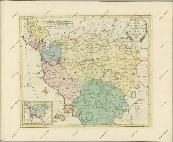 mapa z atlasu "Atlas von Italien"