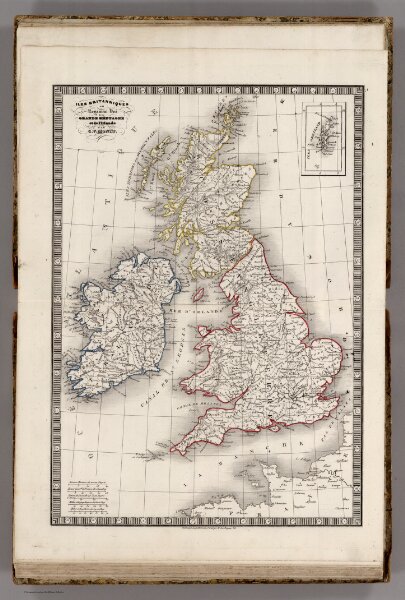 Iles Britanniques ou Royaume Uni de la Grand Bretagne et la l'Irland.