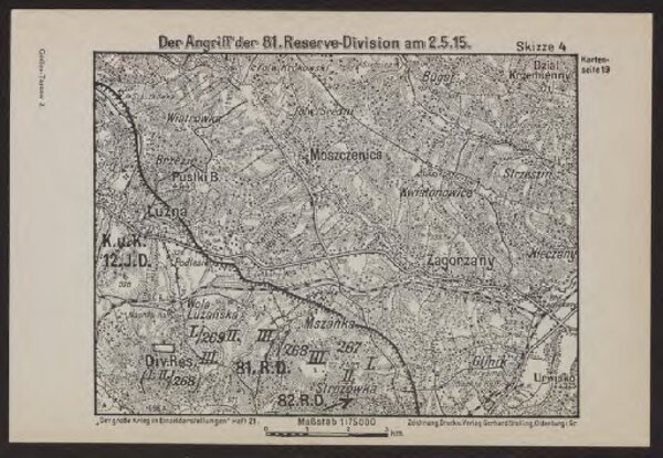 Der Angriff der 81. Reserve-Division am 2.5.15