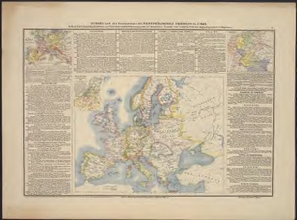 Europa nach den Bestimmungen des Westphälischen Friedens im J. 1648