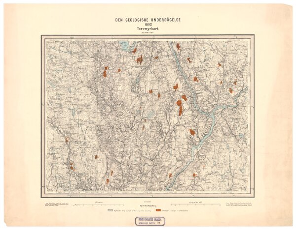 Geologisk kart 39: Den Geologiske Undersøgelse, Nannestad