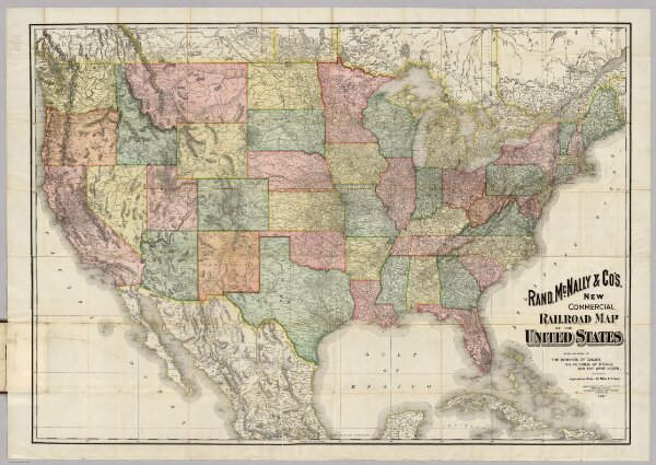 Railroad Map Of The United States.