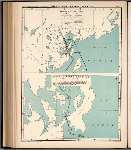 Plate 92.  International Boundary Disputes.  Bay of Fundy.