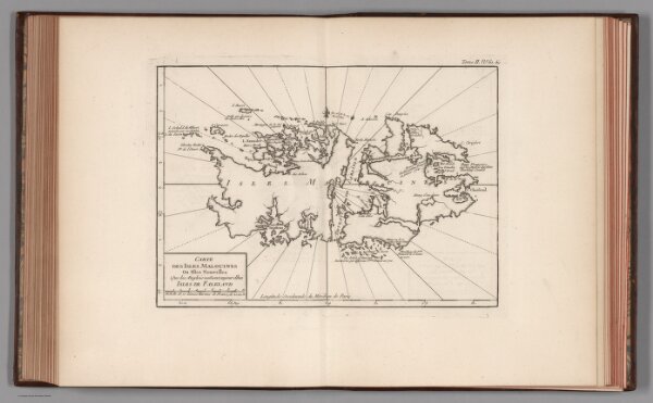 Carte des isles Malouines on isles nouvelles que les anglois 

noment aujourd'hui isles de Falkland.