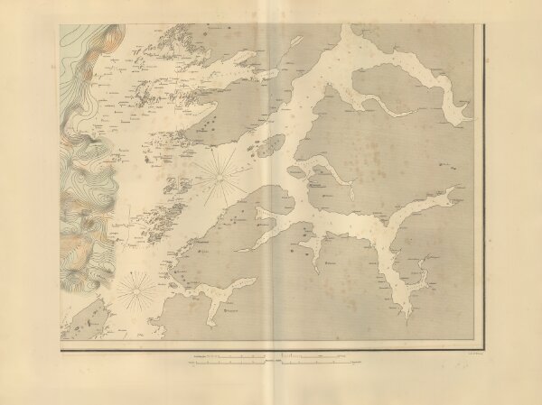 Museumskart 217-50: Fiskekart over den indre del af Vestfjorden i Lofoten