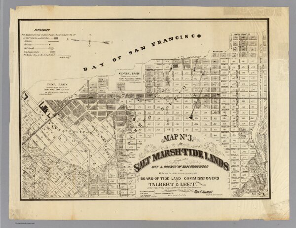 Map no. 3. Salt marsh and tide lands situate in the city and county of San Francisco.