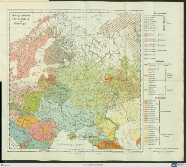 Ethnographische Übersichtskarte von Osteuropa
