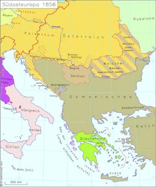 Südosteuropa 1856