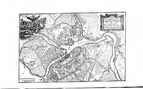 Plan der Kayserlichen Residentz Stadt St. Petersburg 1737
