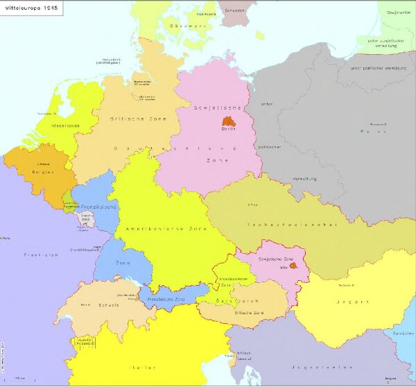 Mitteleuropa 1945