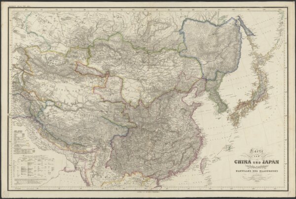 Karte von China und Japan
