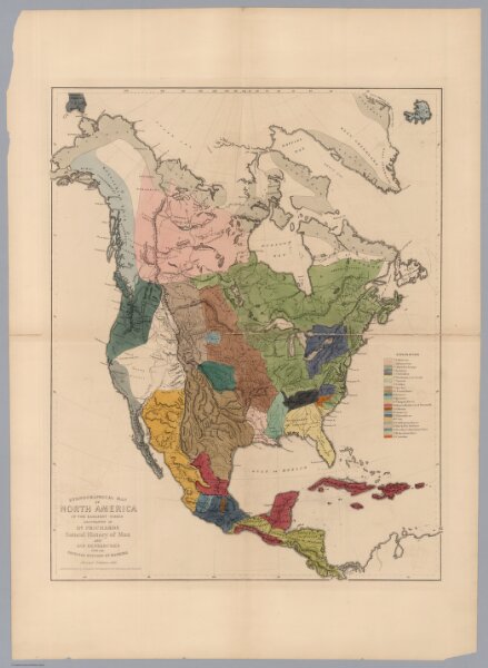 Ethnographical Map of North America, in the Earliest Times.