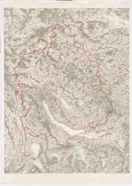 Landeskarte der Schweiz 1 : 100000: Kanton Zürich
