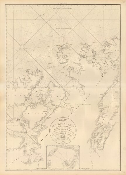 Museumskart 217-17: Kart over Den Norske Kyst fra Sørøen til Nordkap